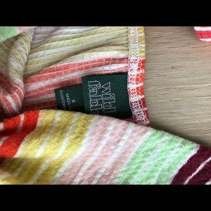 Wild fable striped open bow romper